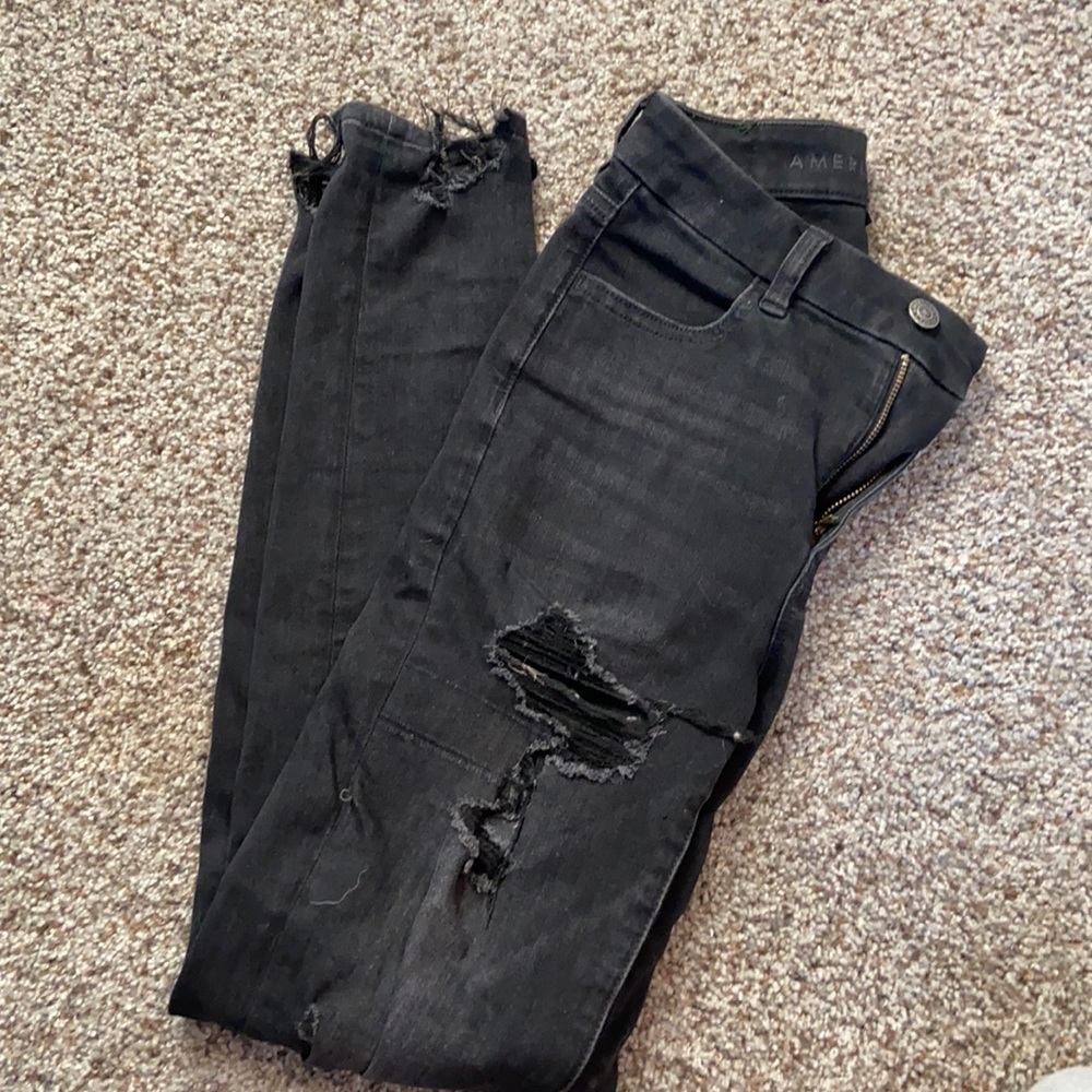 American Eagle black jeggings, AE Dream Jean